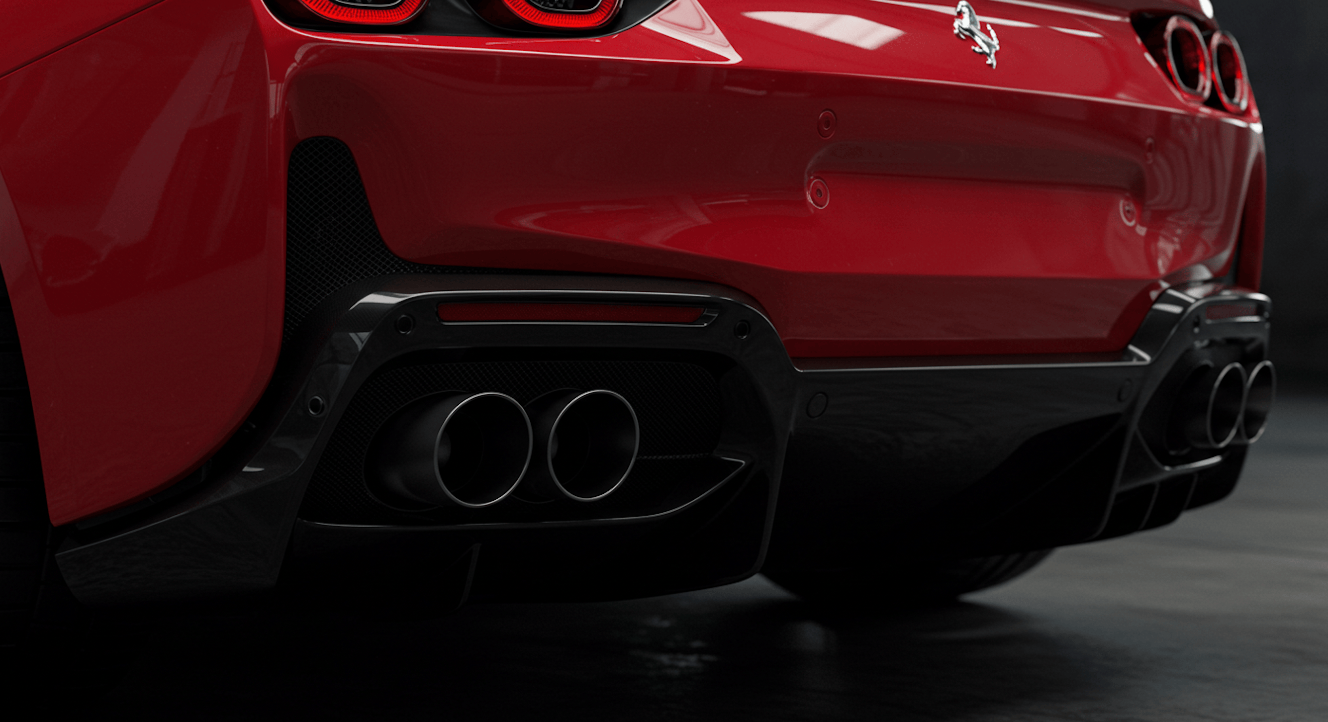 Ferrari engine detail