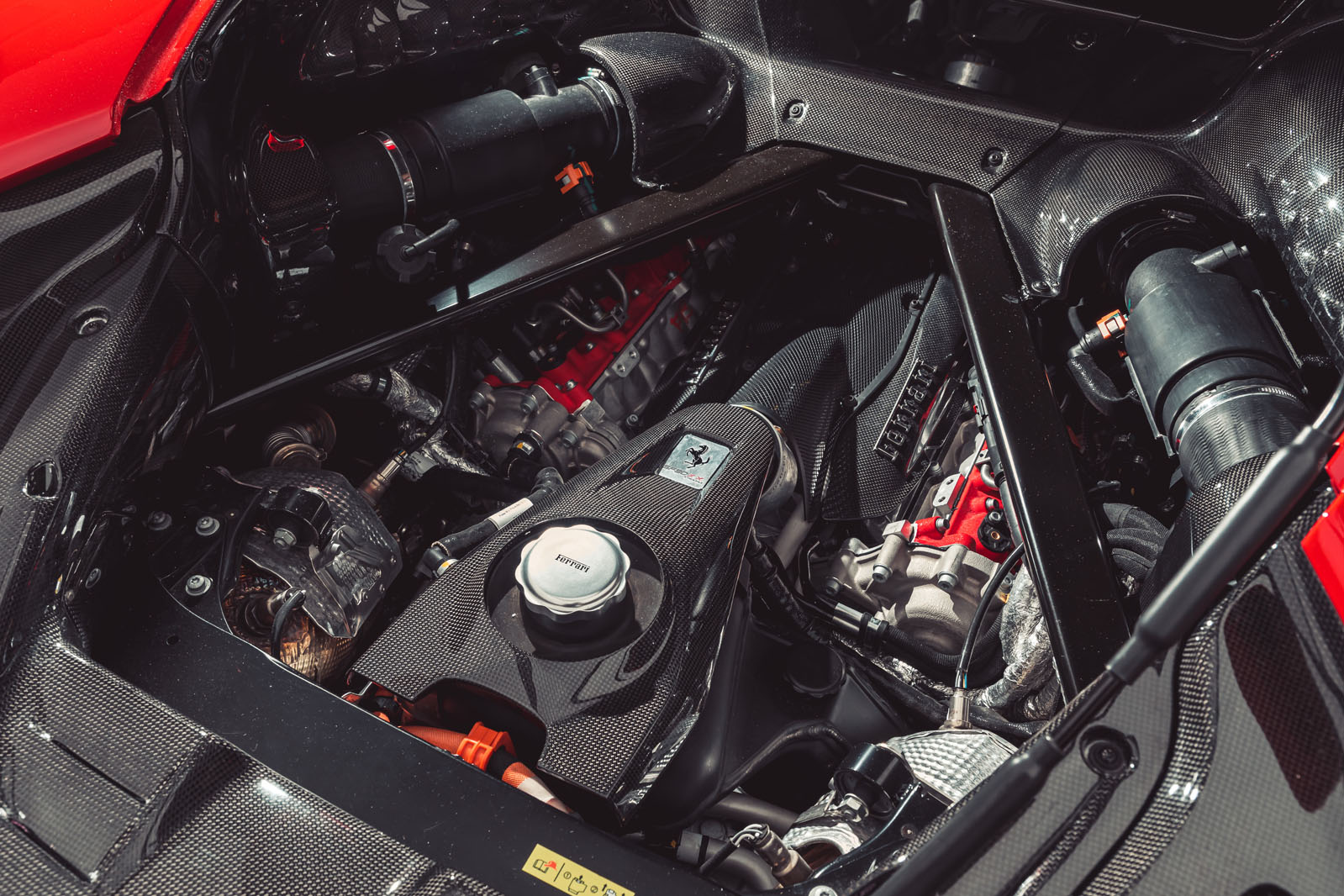 Ferrari SF90 engine bay